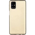 Case 4U Samsung Galaxy ile uyumlu M31S Kılıf Klasik Mat Renkli Yumuşak Premier Silikon Altın HBV000011HNQG