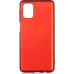 Case 4U Samsung Galaxy ile uyumlu M31S Kılıf Klasik Mat Renkli Yumuşak Premier Silikon Kırmızı HBCV000008FM1L