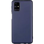 Case 4U Samsung Galaxy ile uyumlu M31S Uyumlu Kılıf Klasik Mat Renkli Yumuşak Premier Silikon Lacivert HBV000011HNQE