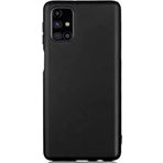 Case 4U Samsung Galaxy ile uyumlu M31S Uyumlu Kılıf Klasik Mat Renkli Yumuşak Premier Silikon Siyah HBV000011HNQC