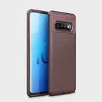 Case 4U Samsung Galaxy ile uyumlu S10 Plus Kılıf Rugged Armor Karbon Uzun Ömürlü Negro Kılıf Kahverengi HBCV00000PLZI3