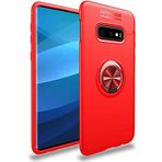 Case 4U Samsung Galaxy ile uyumlu S10e Kılıf Autofocus Shockprof Ravel Yüzüklü Standlı Slikon Kapak Kırmızı HBV00000IFSLA