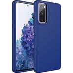 Case 4U Samsung Galaxy ile uyumlu S20 FE Uyumlu Kılıf Metal Çerçeve Hassas Butonlu Renkli Içi Kadife Lansman Kılıfı Luna Kapak Lacivert HBCV00003HQ559