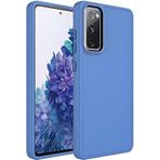 Case 4U Samsung Galaxy ile uyumlu S20 FE Uyumlu Kılıf Metal Çerçeve Hassas Butonlu Renkli Içi Kadife Lansman Kılıfı Luna Kapak Lavanta Grisi HBCV00003HQ1FN