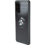 Case 4U Samsung Galaxy ile uyumlu S20 Kılıf Autofocus Shockprof Ravel Yüzüklü Standlı Slikon Kapak Siyah HBV00000S9AHQ