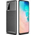 Case 4U Samsung Galaxy ile uyumlu S20 Kılıf Rugged Armor Karbon Uzun Ömürlü Negro Kılıf Siyah HBV00000S3ZF3