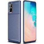 Case 4U Samsung Galaxy ile uyumlu S20 Plus Kılıf Rugged Armor Karbon Uzun Ömürlü Negro Kılıf Lacivert HBCV00000Q0OIS