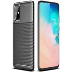 Case 4U Samsung Galaxy ile uyumlu S20 Plus Kılıf Rugged Armor Karbon Uzun Ömürlü Negro Kılıf Siyah HBCV00000Q0OIQ
