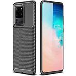 Case 4U Samsung Galaxy ile uyumlu S20 Ultra Kılıf Rugged Armor Karbon Uzun Ömürlü Negro Kılıf Siyah HBV00000S3ZDW