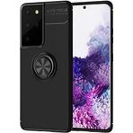 Case 4U Samsung Galaxy ile uyumlu S21 Ultra Kılıf Autofocus Shockprof Ravel Yüzüklü Standlı Slikon Kapak Siyah HBV00001AP1CQ