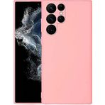 Case 4U Samsung Galaxy ile uyumlu S22 Ultra Uyumlu Kılıf Kamera Korumalı Içi Kadife Logosuz Mara Lansman Silinebilir Kılıf Açık Pembe HBCV00003T4UVD