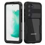Case 4U Samsung Galaxy ile uyumlu S23 360 Derece Darbelere Dayanıklı Su Geçirmez PC/TPU Kılıf Siyah HBCV000047XATW