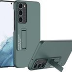 Case 4U Samsung Galaxy ile uyumlu S23 Plus Uyumlu Kılıf Kamera Korumalı Standlı Ays Soft Arka Kapak Mat Renkli Gümüş HBCV00003VGEN3