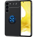 Case 4U Samsung Galaxy ile uyumlu S23 Uyumlu Kılıf Autofocus Shockprof Ravel Yüzüklü Standlı Slikon Kapak Siyah - Mavi HBCV00003VGEPM