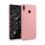 Case 4U Samsung Galaxy M20 Kılıf Klasik Mat Renkli Yumuşak Premier Silikon Rose Gold