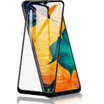Case 4U Samsung Galaxy M21 Tam Kaplayan Tamperli Cam Ekran Koruyucu Curved Kırılmaz Kenar 5D Siyah