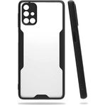 Case 4U Samsung Galaxy M31S Kılıf Kamera Korumalı Ultra Ince Buzlu Mat Renkli Parfe Silikon Kapak Siyah