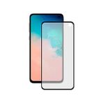 Case 4U Samsung Galaxy S10 Lite Tam Kaplayan Tamperli Cam Ekran Koruyucu Curved Kırılmaz Kenar Siyah