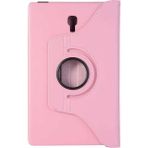 Case 4U Samsung Galaxy Tab S4 T830 Uyumlu Uyku Modlu 360 Derece Dönebilen Standlı Tablet Kılıfı Açık Pembe