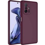 Case 4U Xiaomi Mi 11T Pro 5G Kılıf Kamera Korumalı Içi Kadife Logosuz Mara Lansman Silinebilir Kılıf Koyu Mor