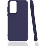Case 4U Xiaomi Mi 12T / 12T Pro Kılıf Mat Renkli Yumuşak Kalın Sağlam Silikon Kılıf Biye Lacivert - Mi 12T Pro