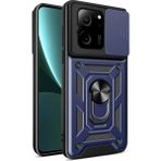 Case 4u Xiaomi Mi 13T Kılıf Ultra Korumalı Yüzüklü Manyetik Sürgülü Vega Kapak Lacivert