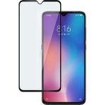 Case 4U Xiaomi Mi 9 Lite Tam Kaplayan Tamperli Cam Ekran Koruyucu Curved Kırılmaz Kenar - Siyah