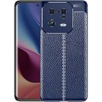 Case 4U Xiaomi Mi ile uyumlu 13 Pro Uyumlu Kılıf Darbeye Dayanlıklı Deri Görünümlü Niss Silikon Arka Kapak Lacivert HBCV00003VGEUT