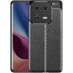 Case 4U Xiaomi Mi ile uyumlu 13 Pro Uyumlu Kılıf Darbeye Dayanlıklı Deri Görünümlü Niss Silikon Arka Kapak Siyah HBCV00003VGEUU