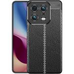 Case 4U Xiaomi Mi ile uyumlu 13 Uyumlu Kılıf Darbeye Dayanlıklı Deri Görünümlü Niss Silikon Arka Kapak Siyah HBCV00003VGEUX