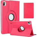Case 4U Xiaomi Mi Pad 5 Uyku Modlu 360 Derece Dönebilen Standlı Tablet Kılıfı Koyu Pembe