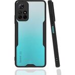 Case 4U Xiaomi Poco M4 Pro 5G Kılıf Kamera Korumalı Ultra Ince Buzlu Mat Renkli Parfe Silikon Kapak Siyah