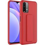 Case 4U Xiaomi Redmi ile uyumlu Note 10 / 10s Kılıf Stand Olabilen Mat Yüzey Kaliteli TPU Silikon Qstand Arka Kapak Kırmızı HBCV00002LIQVU