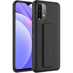 Case 4U Xiaomi Redmi ile uyumlu Note 10 / 10s Kılıf Stand Olabilen Mat Yüzey Kaliteli TPU Silikon Qstand Arka Kapak Siyah HBCV00002LIQVX