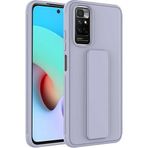 Case 4U Xiaomi Redmi ile uyumlu Note 11 / 11s Kılıf Stand Olabilen Mat Yüzey Kaliteli TPU Silikon Qstand Arka Kapak Gri HBCV00002LIQMA