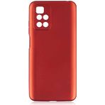 Case 4U Xiaomi Redmi ile uyumlu Note 11 4G Kılıf Yumuşak Dokulu Kamera Korumalı Ince Mat Renkli Lüks Premier Silikon Kapak Kırmızı HBCV00001GD7R9