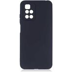 Case 4U Xiaomi Redmi ile uyumlu Note 11 4G Kılıf Yumuşak Dokulu Kamera Korumalı Ince Mat Renkli Lüks Premier Silikon Kapak Siyah HBCV00001GD7RD