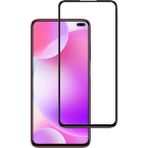 Case 4U Xiaomi Redmi K30 Cam Tam Kaplayan Tamperli Cam Ekran Koruyucu Curved Kırılmaz Kenar 5D Şeffaf - Siyah