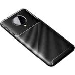Case 4u Xiaomi Redmi K30 Pro Kılıf Rugged Armor Karbon Desenli Lüx Negro Silikon Arka Kapak Siyah