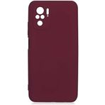 Case 4U Xiaomi Redmi Note 10S Kılıf Kamera Korumalı Içi Kadife Logosuz Mara Lansman Silinebilir Kılıf Koyu Mor