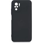 Case 4U Xiaomi Redmi Note 10S Kılıf Kamera Korumalı Içi Kadife Logosuz Mara Lansman Silinebilir Kılıf Siyah