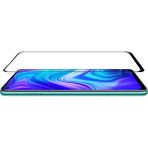 Case 4U Xiaomi Redmi Note 9 Tam Kaplayan Tamperli Cam Ekran Koruyucu Curved Kırılmaz Kenar Siyah