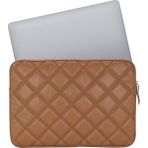 Case Club 15,6 Inç Laptop ve Macbook Kılıfı Darbe Emici Koruma Su Geçirmez Dış Yüzey - 2,5cmx41cmx29cm - Taba