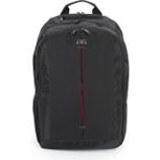 Case Club 17,3'' Laptop Bölmeli Sırt Çantası Darbe Emici Mat Destekli Su Geçirmez Kumaş - Siyah