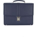 Case Club Erkek Evrak Çantası Kilit Mekanizmalı Lacivert A4 Kağıt Uyumlu 12 x 38 x 28 cm Ölçülerinde - 12x38x28