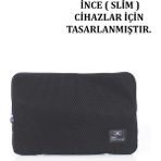 Case Club File Sünger 15,6 Inç Slim Macbook ve Laptop Kılıfı - 2x38x25 - Siyah