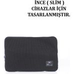 Case Club File Sünger 17,3'' Inç Slim Macbook ve Laptop Kılıfı - 2x42x28 - Siyah