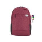Case Club İthal Sırt Çantası 15,6 inç Laptop Bölmeli Usb Aparatlı Yandan Cepli Unisex Bordo
