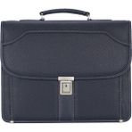 Case Club Kilit Mekanizmalı Erkek Evrak Çantası 15,6 Inç Laptop ve Organizer Bölmeli Omuz Askılı Dosya Uyumlu - Lacivert - 13x39x30