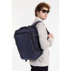 Case Club Körüklü 15.6 Laptop Bölmeli Sırt ve El Çantası - 45*30 cm - Lacivert